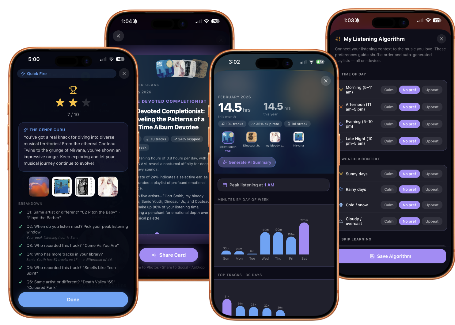 algorithm tuner screenshot