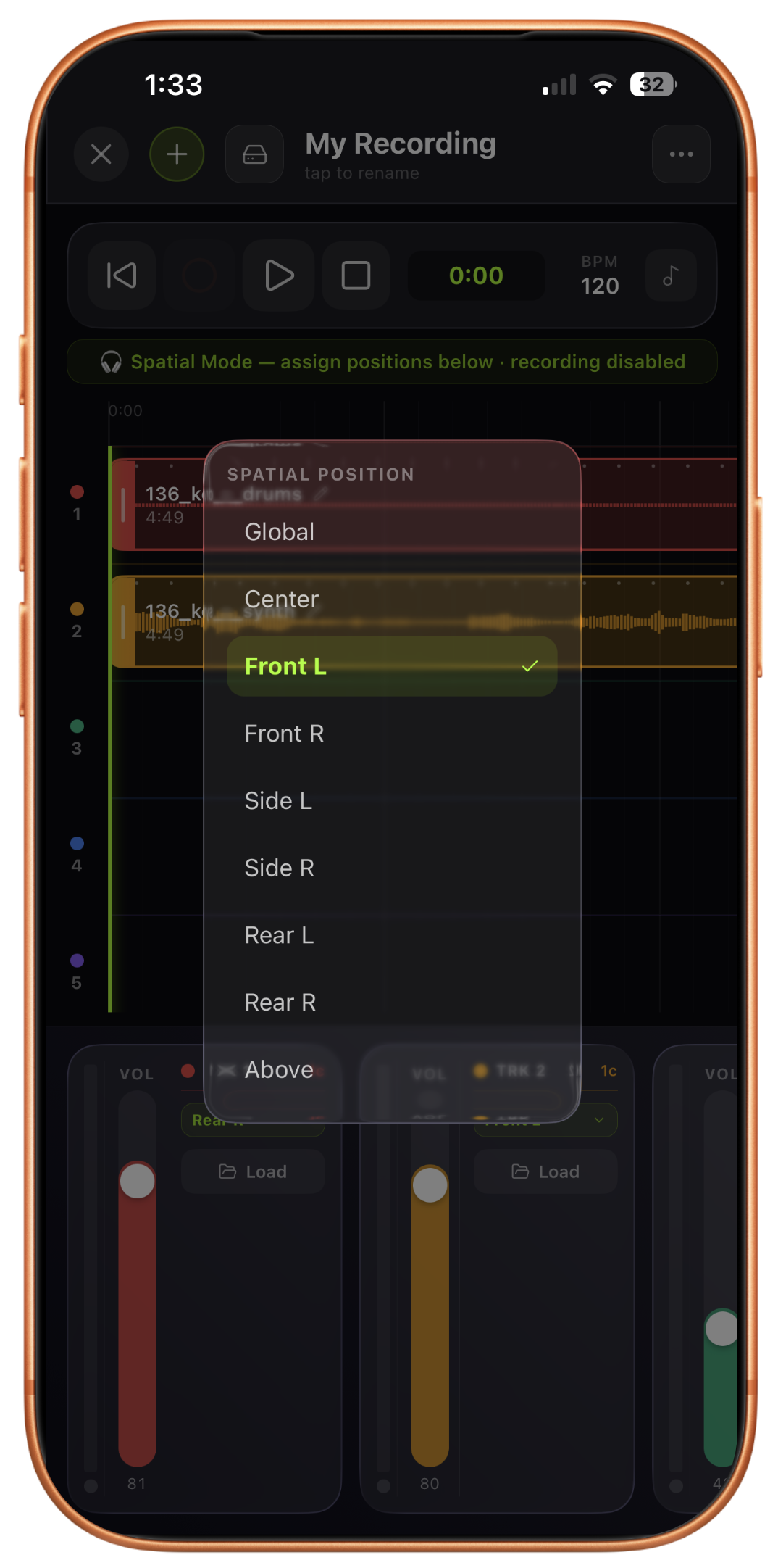 spatial audio screenshot